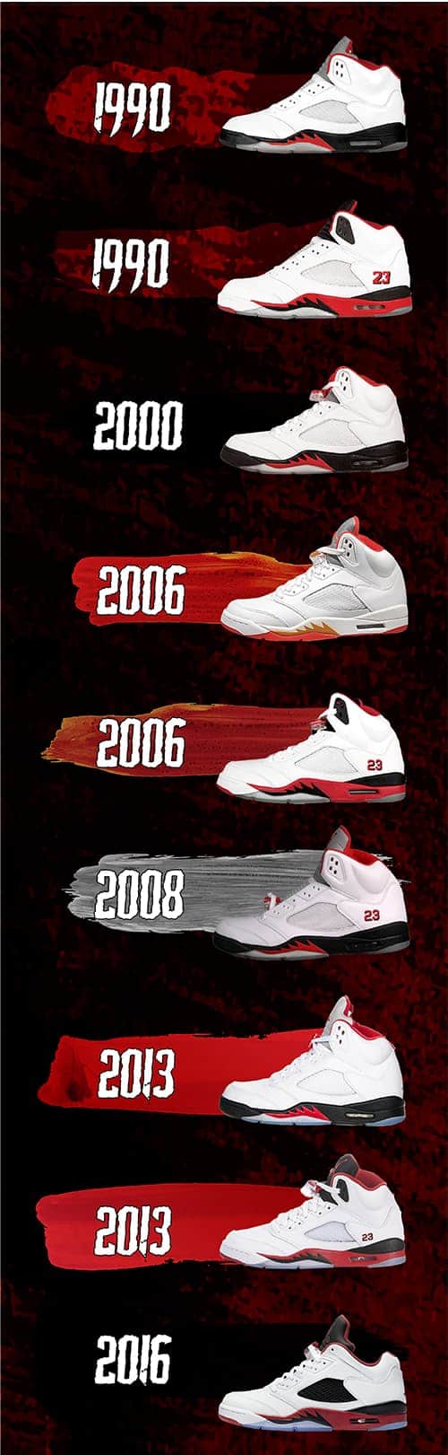 1990 og fire red 5's