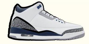 Air Jordan 3 White Navy