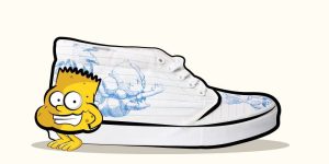 cartoon shoe collabs Vans Chukka Boot LX Kaws The Simpsons