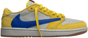 Travis Scott Jordan 1 Low Canary