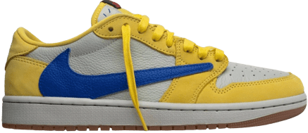 Travis Jordan 1 low canary 2024