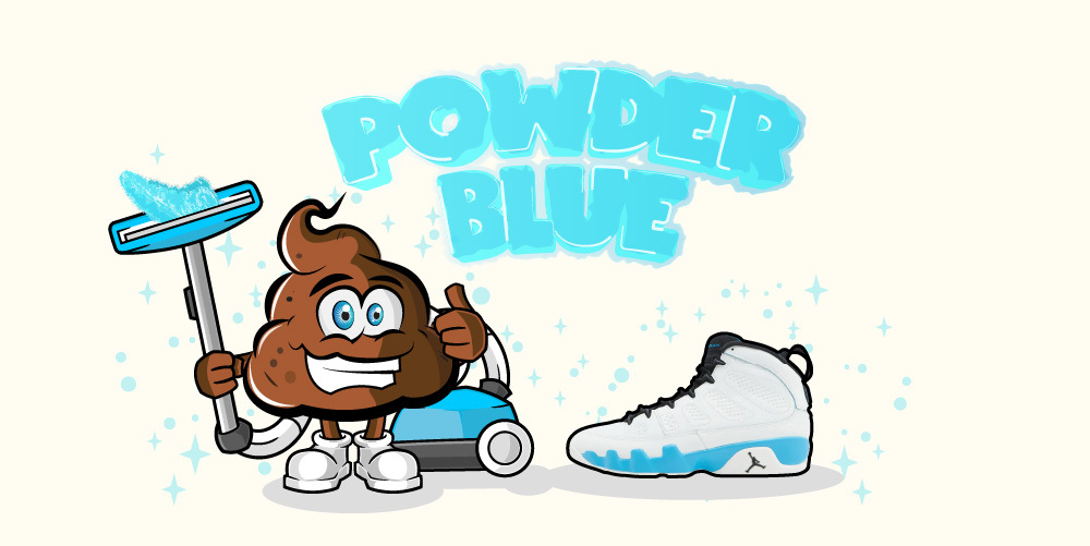 Air Jordan 9 powder blue