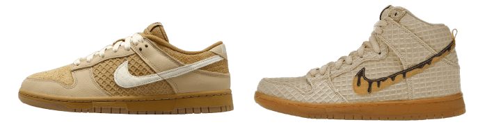 waffle dunks food shoes