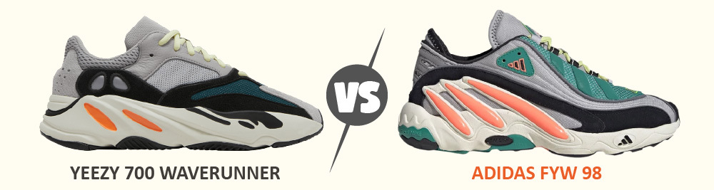 Ye 700 WaveRunner vs. Adidas FYW 98
