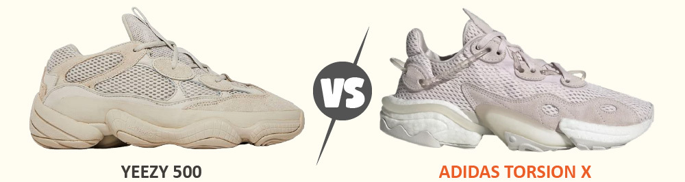 Yeezy 500 vs. Adidas Torsion X