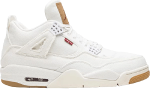 white Jordan 4 Levi's