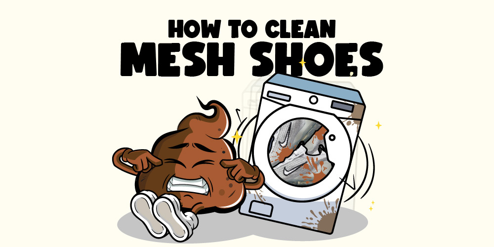 cleaning mesh shoes