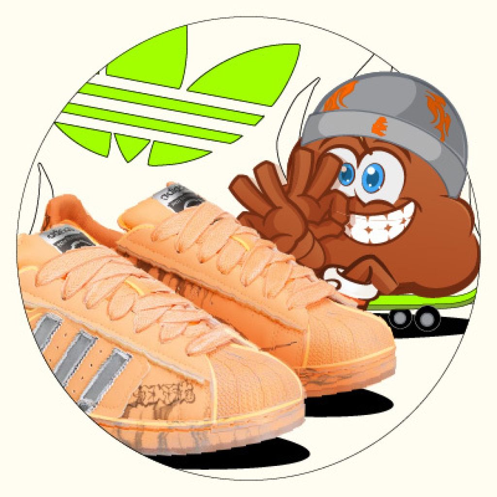 hellstar adidas superstar hazy orange