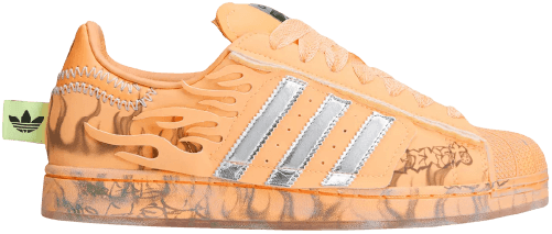 hellstar adidas superstar hazy orange
