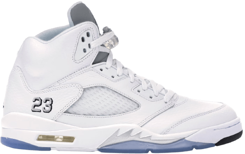 jordan 5 white metallic