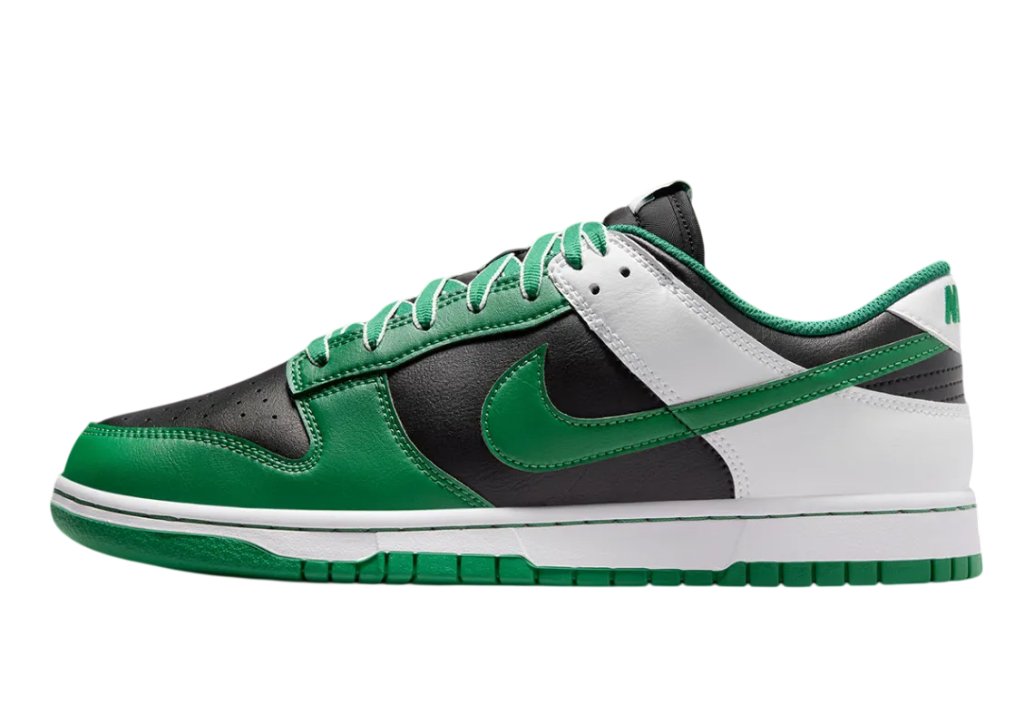 nike-dunk-low-black-white-lucky-green