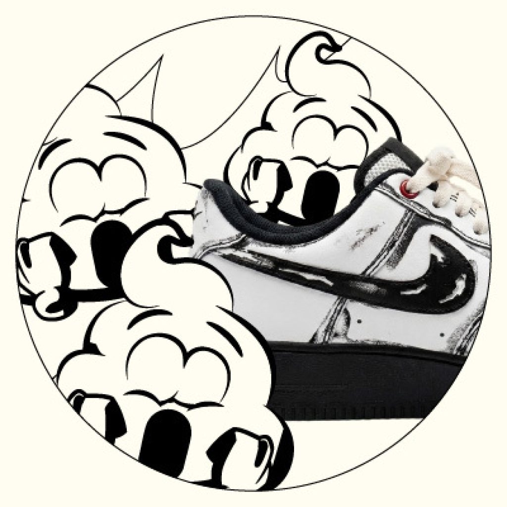 air force 1 ghost face