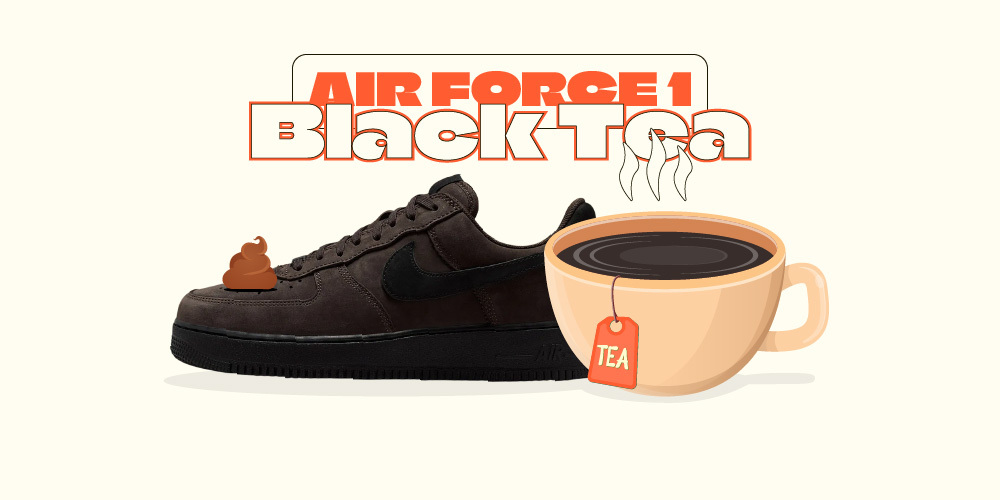 Air Force 1 Low Black Tea