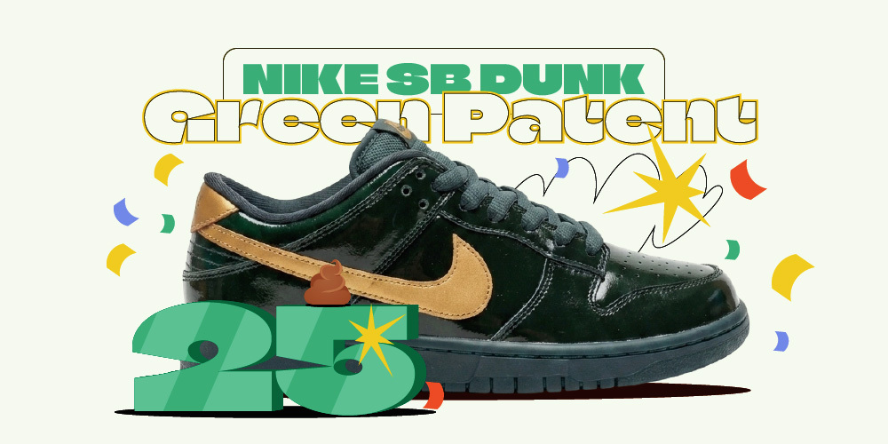 SB Dunk Green Patent Cork