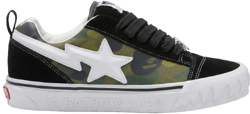 BAPE Vans Knu Skool color camo