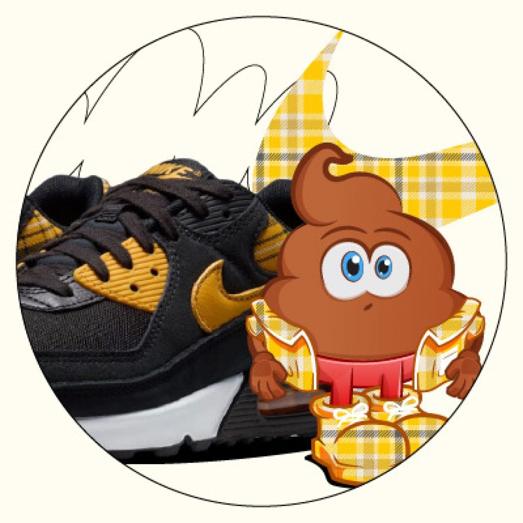 air max 90 yellow plaid