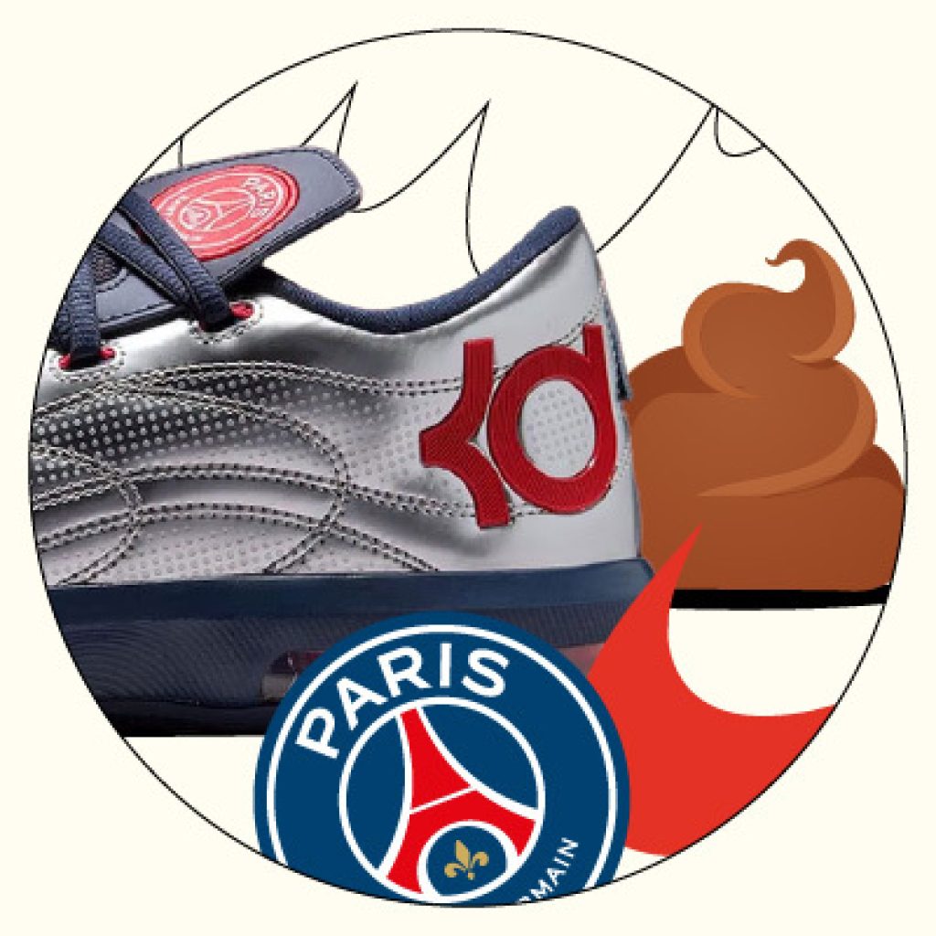 PSG Nike KD 6 Metallic Silver