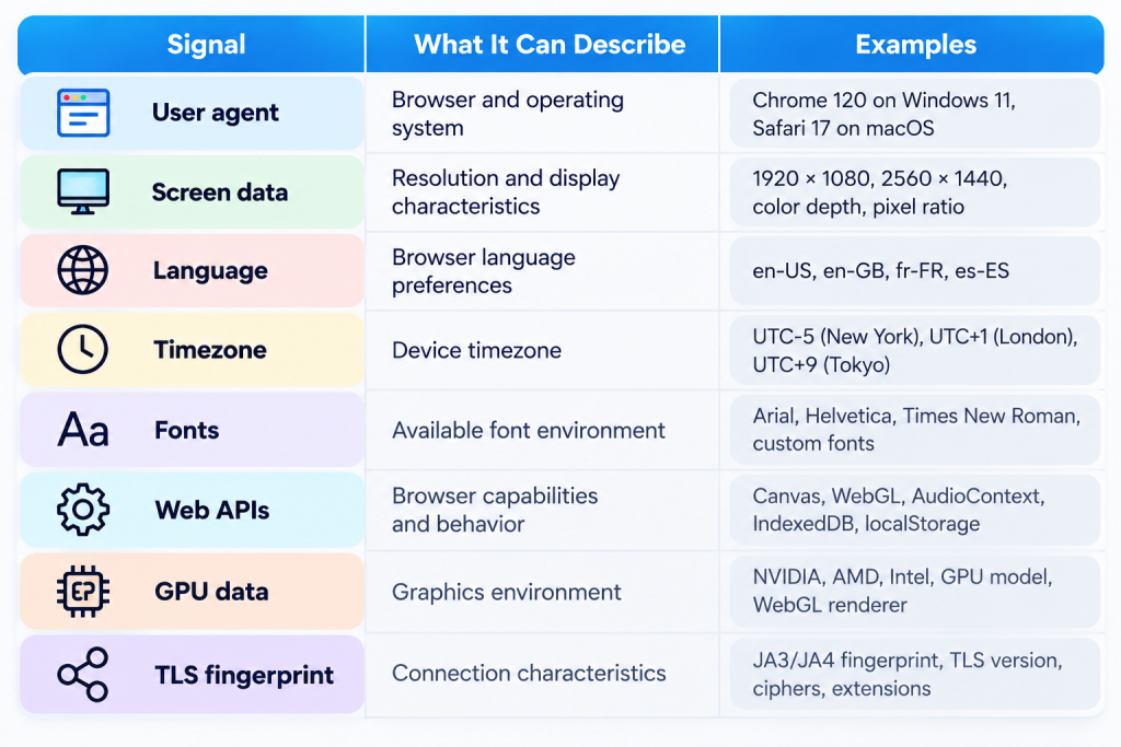 browser fingerprinting